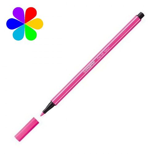 Stabilo Pen 68 - Stylo Feutre - Rose Néon Fluo - Encre À L'eau 68/056