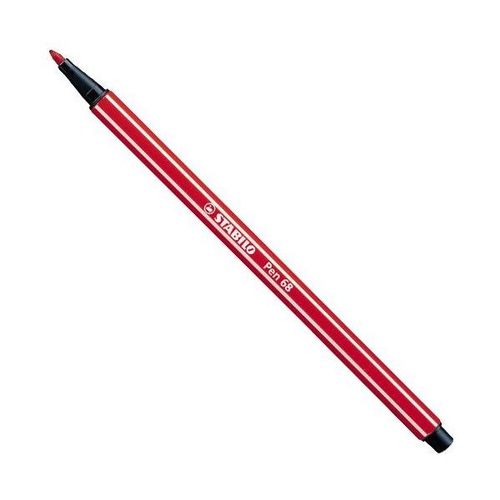 Stabilo Pen 68 - Stylo Feutre - Rouge - Encre À L'eau 68/50