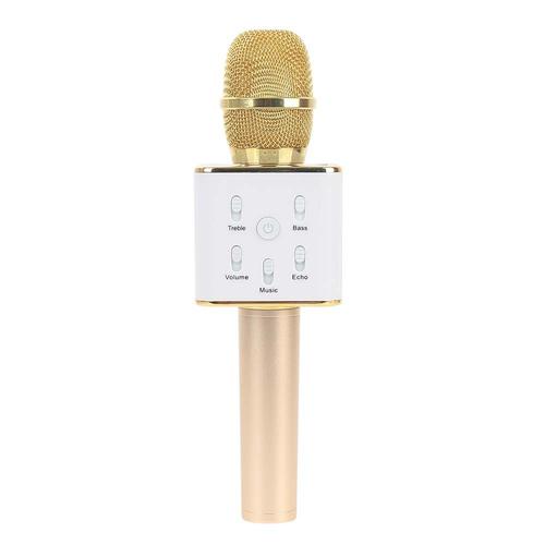 or Q7 microphone de chant sans fil karaoké portable connecté avec téléphone