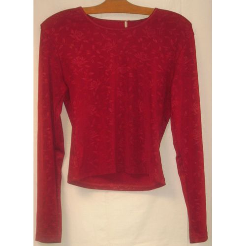 Débardeur Rouge Manches Longues -Taille M