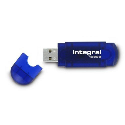 Integral Evo Clé USB 128 Go Bleu