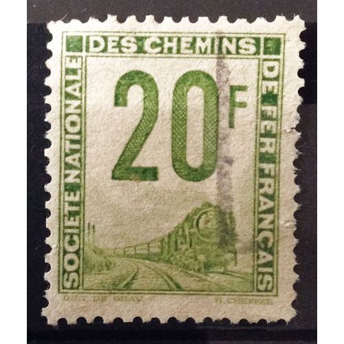 France - Colis Postaux Petits Colis 20f Vert-Jaune (N° 11) Obl - Année 1944 - N11729