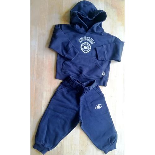 Ensemble Vêtement Gymnastique Baby Tex Coton 2 Ans Bleu Marine 