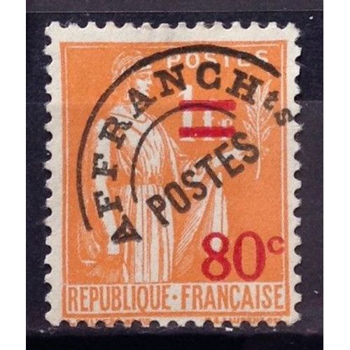 France - Préoblitéré Paix 80c / 1f Orange (Superbe N° 74) Obl - Année 1922 - N12896