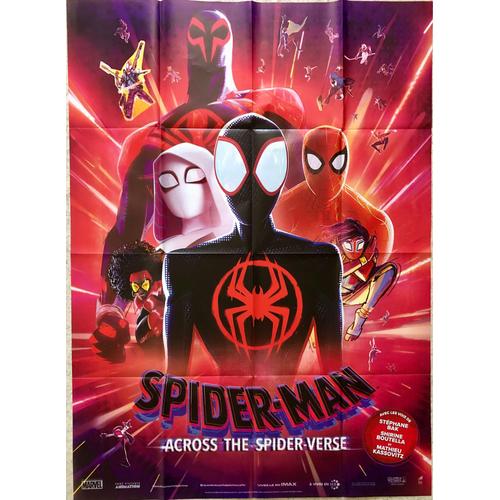 Affiche Originale De Cinéma - Spiderman Across The Spider-Verse - 120x160 Cm Grand Format - Pliée - Poster Officiel Du Film D’Animation Spider-Man Des Studios Marvel - Année 2023 - Uniqposters 