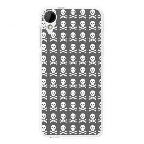Coque En Silicone Htc Desire 825 - Skull Blanc