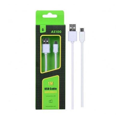 Câble Micro USB AS100 - Huawei Y5 - Blanc