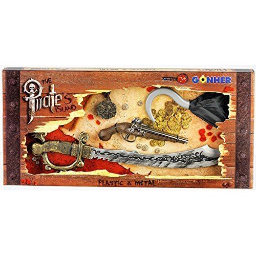 Gonher - 441/0 - Jouer Kit - The Pirates Island Deluxe - Noir