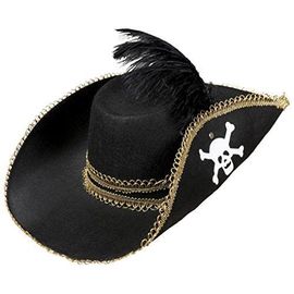 Gonflable Pirate Chapeau De Feutre Noir