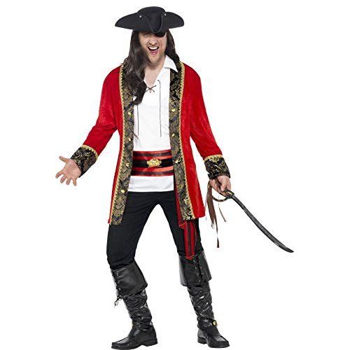 Smiffys - Costume Capitaine Pirate Grande Taille Taille L