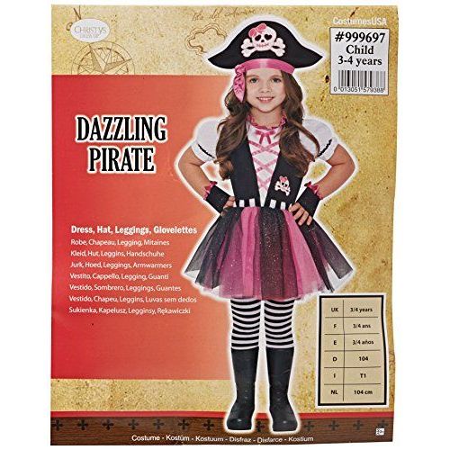 Amscan - 999697 - Déguisement Pirate - Fille - 3-4 Ans