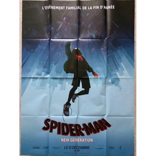 Affiche Originale De Cinéma - Spiderman New Generation - 120x160 Cm Grand Format - Pliée - Poster Officiel Du Film D’Animation Spider-Man Des Studios Marvel - Année 2018 - Uniqposters 