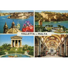 Carte Postale De Valletta  (Malte)  4 Vues