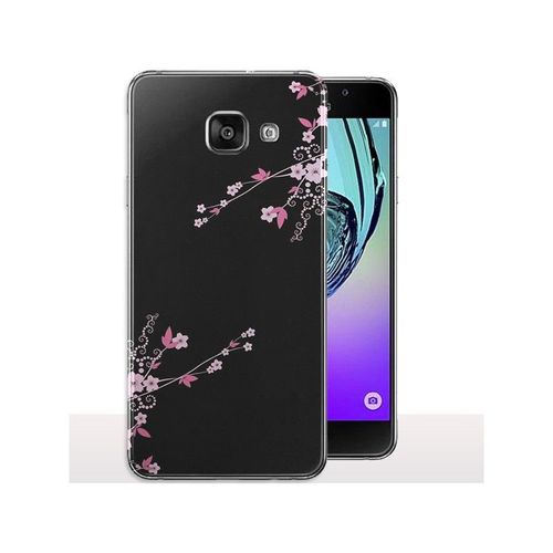 Coque Galaxy A3 2016 Fleurs Roses Et Noires
