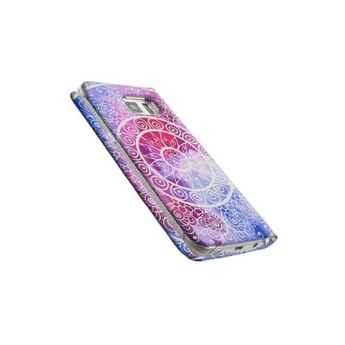 Etui Samsung S7 Edge Mandala Bleu ( 2017-Cuir-S7edge-Mandable )