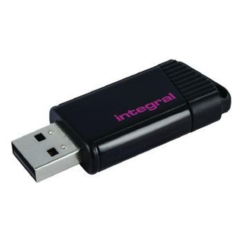 Integral Pulse - Clé USB - 8 Go - USB 2.0 - rose