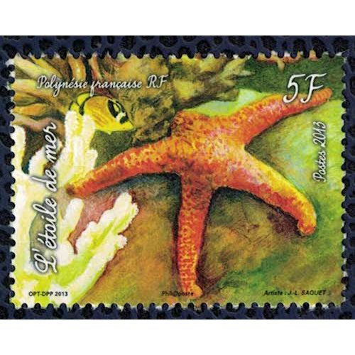 Tahiti 2013 Sans Gomme Faune Marine Starfish Étoile De Mer