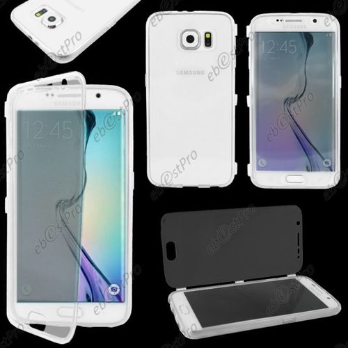 Ebeststar ® Lot X3 Coque Portefeuille À Rabat Housse Etui Livre Silicone Gel Pour Samsung Galaxy S6 Sm-G920f, G920 + Verre, Couleur Transparent, Violet, Rose [Dimensions Precises De Votre Appareil : 143.4 X 70.5 X 6.8 Mm, Écran 5.1'']