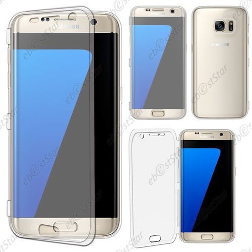 Ebeststar ®  Etui Portefeuille À Rabat Livre Housse Coque Silicone Gel Pour Samsung Galaxy S7 Edge Sm-G935f G935, Couleur Transparent [Dimensions Precises De Votre Appareil : 150.9 X 72.6 X 7.7 Mm, Écran 5.5'']