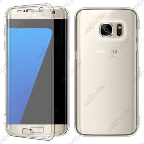 Ebeststar ® Pour Samsung Galaxy S7 Edge Sm-G935f G935 - Housse Etui Coque Portefeuille Livre Silicone Gel, Couleur Transparent [Dimensions Precises De Votre Appareil : 150.9 X 72.6 X 7.7 Mm, Écran 5.5'']