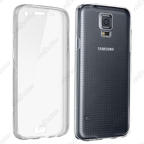 Ebeststar ® Housse Coque Protection Silicone Avant Arrière Pour Samsung Galaxy S5 G900f, S5 New G903f Neo, Couleur Transparent [Dimensions Precises De Votre Appareil : 142 X 72.5 X 8.1 Mm, Écran 5.1'']