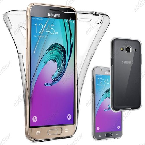 Ebeststar ® Pour Samsung Galaxy J3 2016 Sm-J320f - Housse Etui Coque Intégrale Avant Et Arrière Silicone Gel Invisible, Couleur Transparent [Dimensions Precises De Votre Appareil : 142.3 X 71 X 7.9 Mm, Écran 5'']