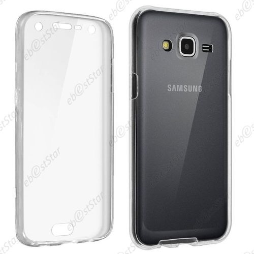 Ebeststar ®  Film Protection Écranverre Trempé + Coque Silicone Intégrale Pour Samsung Galaxy J3 2016 Sm-J320f, Couleur Transparent [Dimensions Precises De Votre Appareil : 142.3 X 71 X 7.9 Mm, Écran 5''] [Note Importante Lire Description]