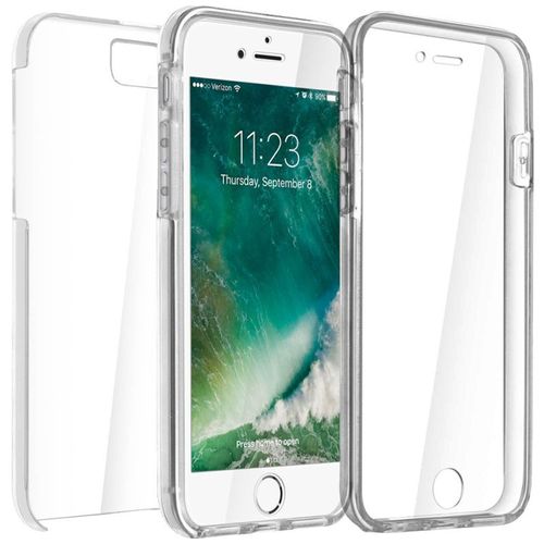 Ebeststar ®  Film Protection Écranverre Trempé + Coque Silicone Intégrale Pour Apple Iphone 7 Écran 4,7", Couleur Transparent [Dimensions Precises De Votre Appareil : 138.3 X 67.1 X 7.1 Mm, Écran 4.7''] [Note Importante Lire Description]