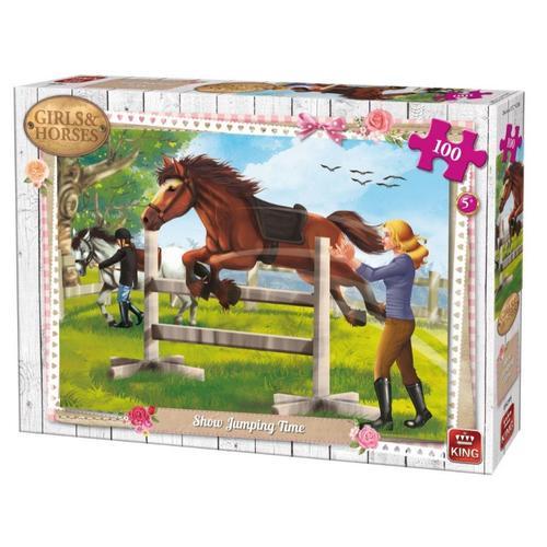 Puzzle 100 Pièces Girls & Horses