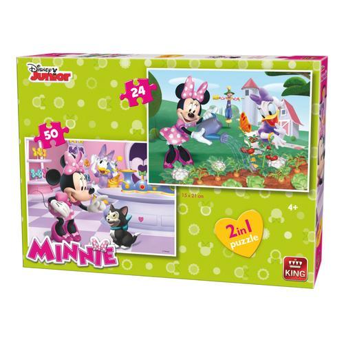 Puzzle 24 Pièces 2 Puzzles - Minnie