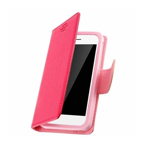 Housse Portefeuille Folio Rose Pour Samsung Galaxy Alpha