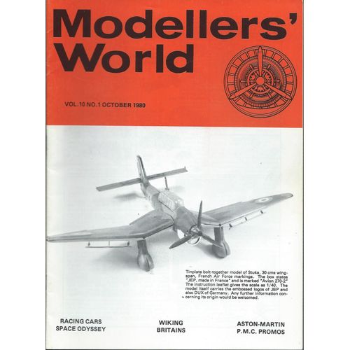 Modellers' World Vol. 10 N° 1 (October 1980) : Racing Cars - Britains Army Motor Transport - Train Collector's Corner - Space Odyssey - Tinplate Photomiscellany - Aston Martin Listing - P.M.C. Promos