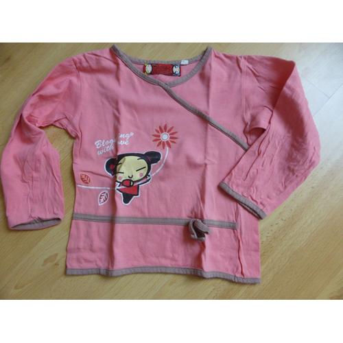 Pyjama Pucca Coton 5 Ans Saumon 