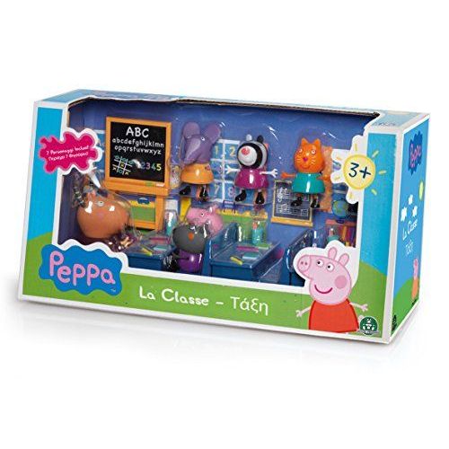 Peppa - 4962 - Maison De Poupée - Salle De Classe Avec 7 Personnages