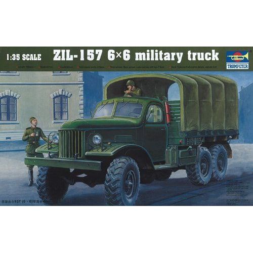 Trumpeter 01001 Modèle Kit Zil-157 6 X 6 Soviet Military Truck-Trumpeter