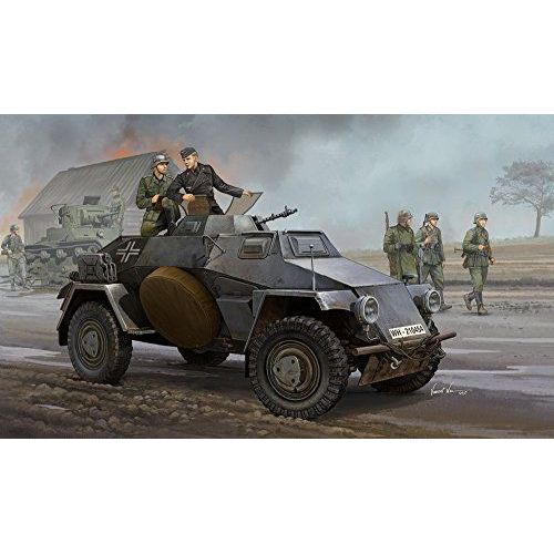 Hobbyboss Echelle 1 : 35 Cm Allemand Sdkfz221 Leichter Panzerspahwagen 3ème Série Kit De Modèle (Gris)-Hobby Boss