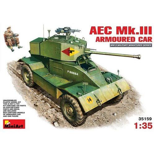 Miniart Echelle 1 : 35 Cm Aec Mk 3 Kit Voiture  Construction Blindé (Multicolore)-Mini Art