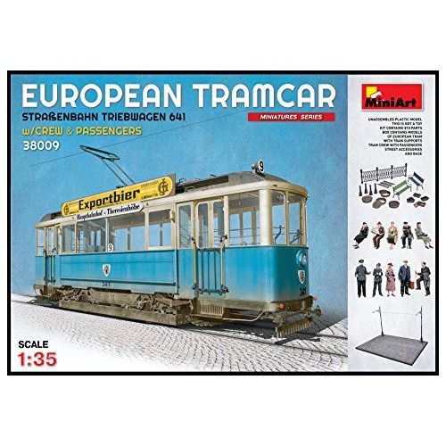 Mini Art 38009 - Kit European Tramcar Strass Maquette Triebwagen 641 Avec Crew Et Passengers-Unbekannt