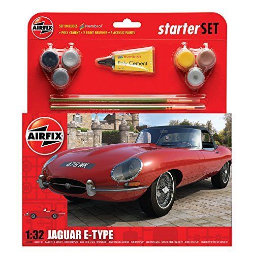 Airfix - A55200 - Maquette - Starter Set Med E Type Jaguar-Airfix