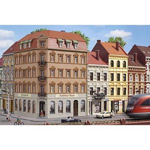 Auhagen 29 075,4 Cm Schmidtstrabe 25,4 Cm Maison D'angle Kit De Modelage-Auhagen