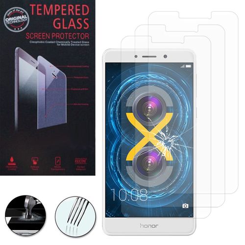 Huawei Honor 6x 5.5"/ 6x Pro/ Gr5 2017/ Mate 9 Lite: Lot / Pack De 3 Films De Protection D'écran Verre Trempé