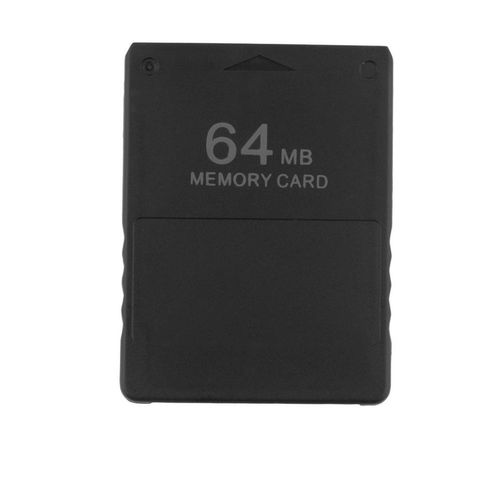 Carte Mémoire Noire 64 Mo Pour Sony Playstation 2 (Ps2)