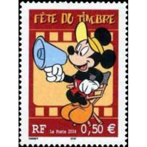 Fête Du Timbre : Mickey Année 2004 N° 3641 Yvert Et Tellier Luxe