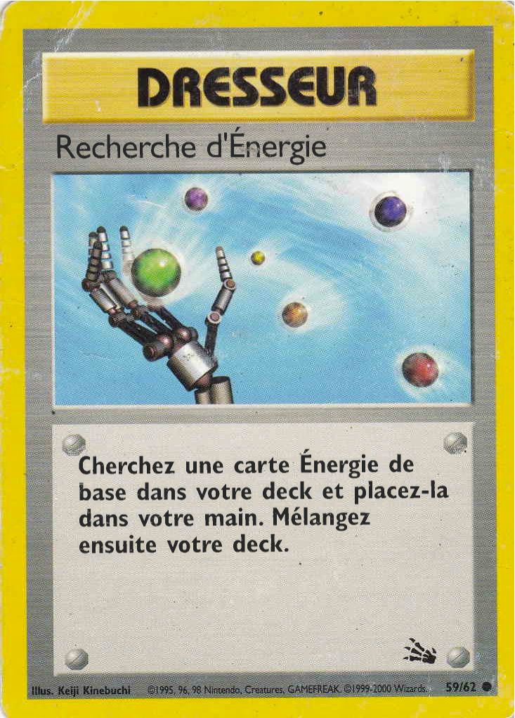 Recherche D'énergie 59/62 - Wizards : Fossile - Carte Commune