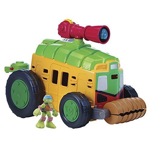 Tortues Ninja - 6734 - Figurine Animation - Camion De Combats Avec 30 Sons Et Figurine Exclusive - 6 Cm