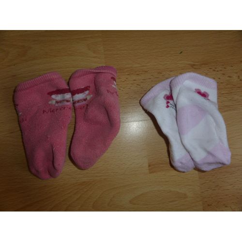 Chaussettes Pas De Marque Coton 6 Mois Blanc
