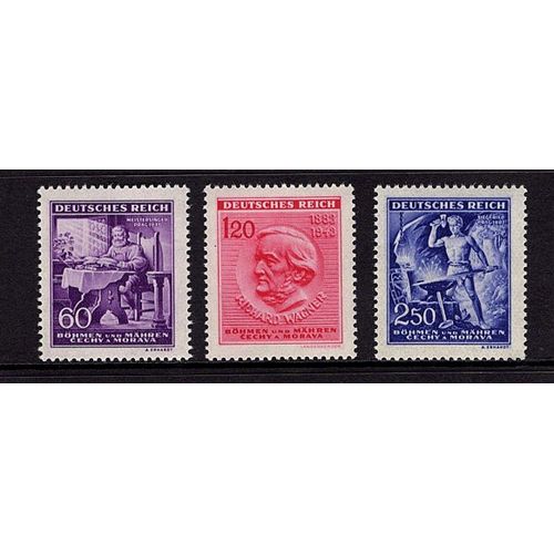Tchécoslovaquie Occupation Allemande Boheme Et Moravie 107/108/109 Neufs