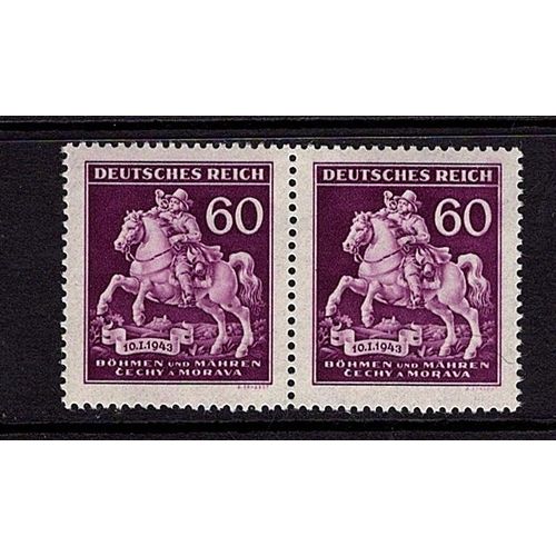 Tchécoslovaquie Occupation Allemande Boheme Et Moravie Yt101 (Bloc De 2)