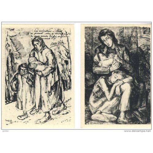 C.Postale : Peinture - Mendjisky Maurice - La Misère Du Monde, Le Ghetto De Varsovie (Abbé Pierre) 0  0 Avis  C.Postale : Peinture - Mendjisky Maurice - La Misère Du Monde, Le Ghetto De Varsovie (Abbé