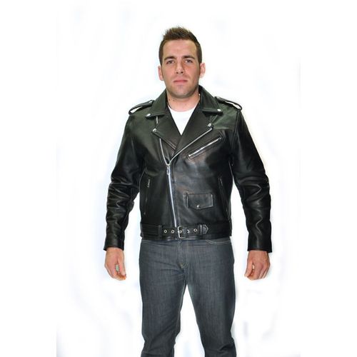 Blouson Biker Apolloncuirs En Cuir Style Perfecto